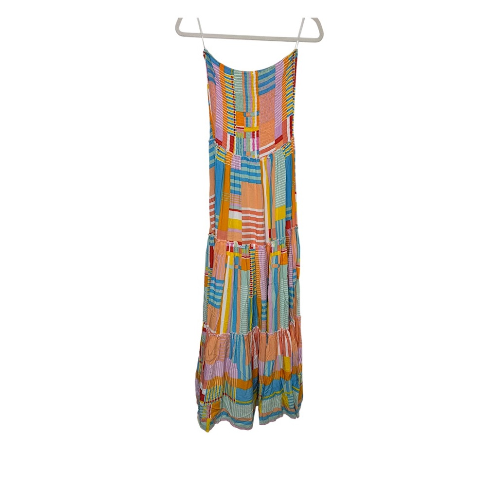Anthropologie Abel The Label multi colored smocked Strapless Maxi Dress
Med, EUC - Picture 2 of 10
